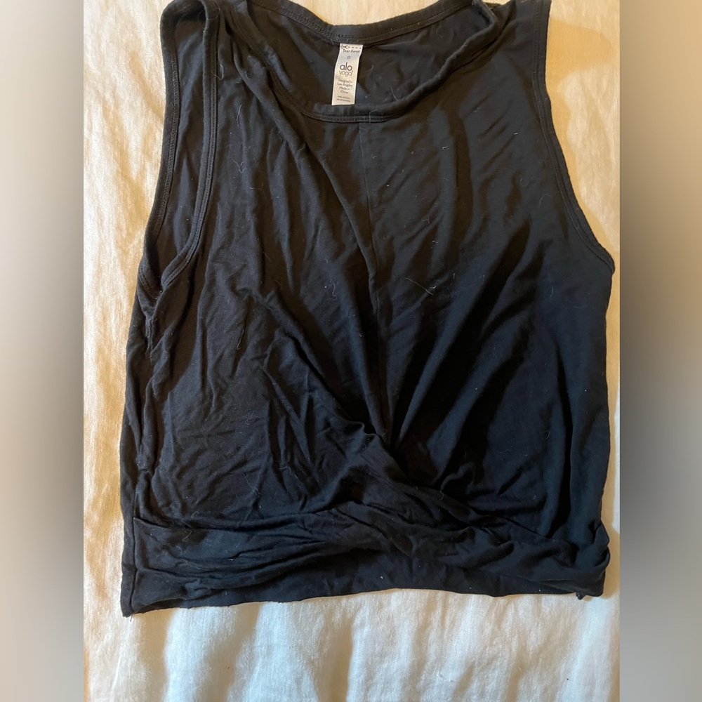 ALO Yoga Classic Black Tank Top